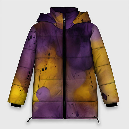 Женская зимняя куртка Акварелика / 3D-Светло-серый – фото 1