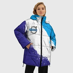 Куртка зимняя женская Вольво - триколор, цвет: 3D-красный — фото 2