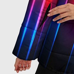 Куртка зимняя женская Неоновый узор неоновая шкала, цвет: 3D-красный — фото 2
