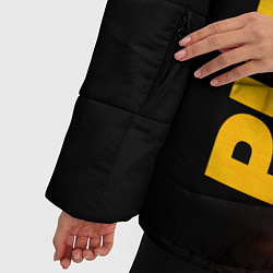 Куртка зимняя женская PUBG - gold fire gradient, цвет: 3D-черный — фото 2