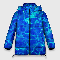 Куртка зимняя женская Чистая вода океаны, цвет: 3D-черный