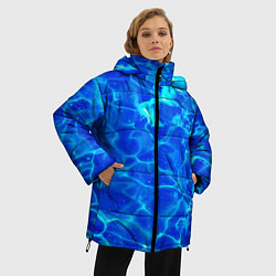 Куртка зимняя женская Чистая вода океаны, цвет: 3D-черный — фото 2