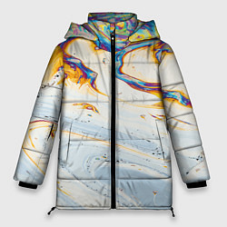 Куртка зимняя женская Магия масляного отражения, цвет: 3D-светло-серый