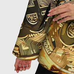 Куртка зимняя женская Золото цифровой эры, цвет: 3D-черный — фото 2