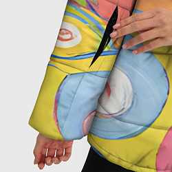 Куртка зимняя женская Хиппи арт, цвет: 3D-светло-серый — фото 2