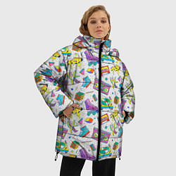 Куртка зимняя женская Ностальгия 90 ретро, цвет: 3D-светло-серый — фото 2