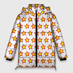 Куртка зимняя женская Звезды защитника, цвет: 3D-светло-серый