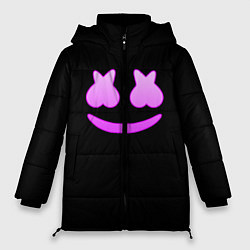 Куртка зимняя женская Маршмеллоу розовый градиент лого, цвет: 3D-светло-серый