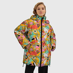 Куртка зимняя женская Сладкие мороженки, цвет: 3D-светло-серый — фото 2