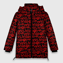 Куртка зимняя женская Dead Space символы обелиска, цвет: 3D-черный