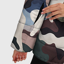 Куртка зимняя женская Камуфляж милитари, цвет: 3D-светло-серый — фото 2