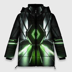 Куртка зимняя женская Зеленый луч, цвет: 3D-черный