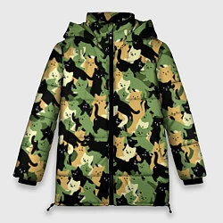 Куртка зимняя женская Котофляж, цвет: 3D-светло-серый