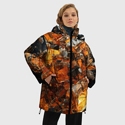 Куртка зимняя женская Янтарный взрыв, цвет: 3D-светло-серый — фото 2