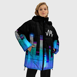 Куртка зимняя женская Arctic Monkeys эквалайзер, цвет: 3D-черный — фото 2