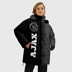 Куртка зимняя женская Ajax sport на темном фоне по-вертикали, цвет: 3D-черный — фото 2