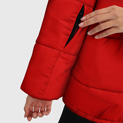 Куртка зимняя женская СССР гост три полоски, цвет: 3D-красный — фото 2