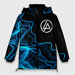 Куртка зимняя женская Linkin Park sound wave, цвет: 3D-черный