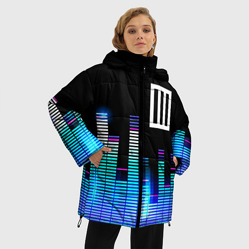 Женская зимняя куртка Paramore эквалайзер / 3D-Черный – фото 3