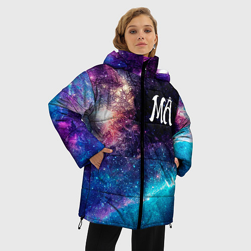 Женская зимняя куртка Maneskin space rock / 3D-Черный – фото 3