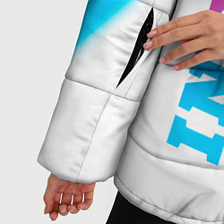 Куртка зимняя женская Inter neon gradient style вертикально, цвет: 3D-черный — фото 2