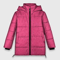 Куртка зимняя женская Текстура однотонный розовый Барби, цвет: 3D-светло-серый