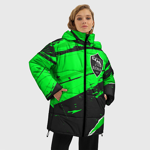Женская зимняя куртка Roma sport green / 3D-Черный – фото 3