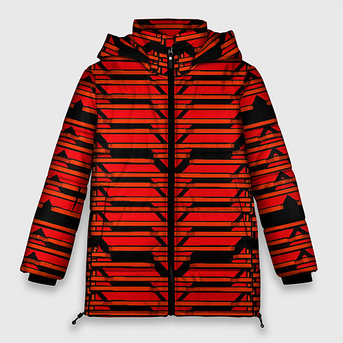 Женская зимняя куртка Техно броня красная / 3D-Красный – фото 1