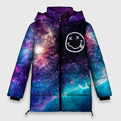 Куртка зимняя женская Nirvana space rock, цвет: 3D-черный