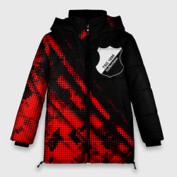 Куртка зимняя женская Hoffenheim sport grunge, цвет: 3D-красный