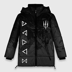 Куртка зимняя женская Ведьмак - знаки начальной магии, цвет: 3D-черный