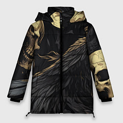 Куртка зимняя женская Останки падших ангелов, цвет: 3D-черный