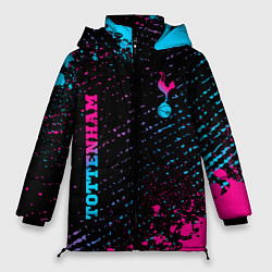Куртка зимняя женская Tottenham - neon gradient вертикально, цвет: 3D-черный