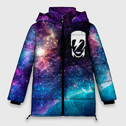 Куртка зимняя женская David Bowie space rock, цвет: 3D-черный