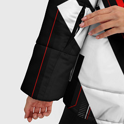 Куртка зимняя женская Nissan GTR - Cyber, цвет: 3D-черный — фото 2