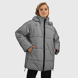 Куртка зимняя женская Кольчуга серый, цвет: 3D-черный — фото 2