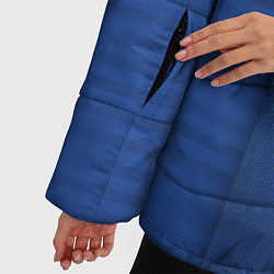 Куртка зимняя женская Убежище - Фаллаут, цвет: 3D-черный — фото 2