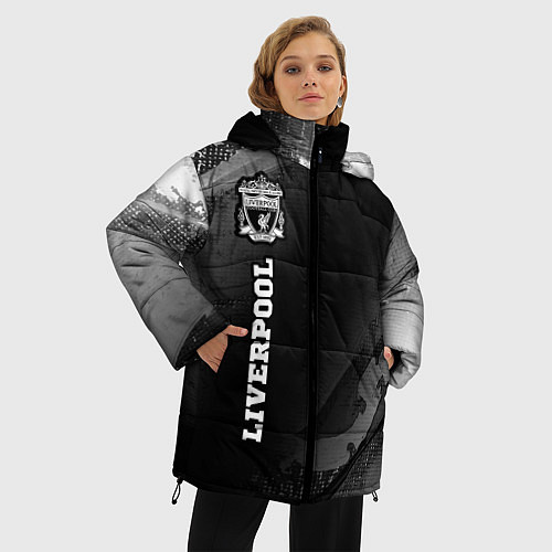 Женская зимняя куртка Liverpool sport на темном фоне по-вертикали / 3D-Черный – фото 3