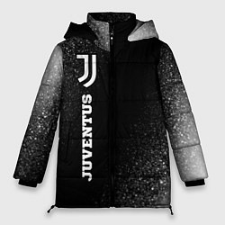Куртка зимняя женская Juventus sport на темном фоне по-вертикали, цвет: 3D-черный