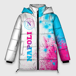 Куртка зимняя женская Napoli neon gradient style по-вертикали, цвет: 3D-черный