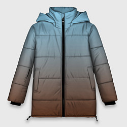Куртка зимняя женская Текстура градиент, цвет: 3D-черный