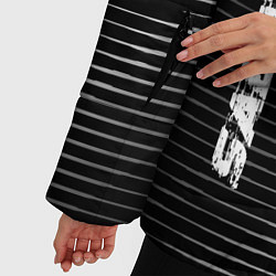 Куртка зимняя женская Sabaton metal rock lines, цвет: 3D-черный — фото 2