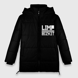 Куртка зимняя женская Lim Bizkit logo, цвет: 3D-красный