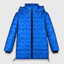 Куртка зимняя женская Яркий синий текстурированный, цвет: 3D-черный
