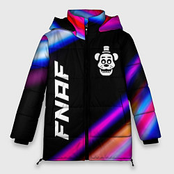 Куртка зимняя женская FNAF speed game lights, цвет: 3D-черный