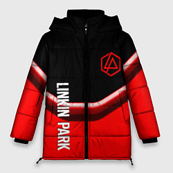 Женская зимняя куртка Linkin park geometry line steel