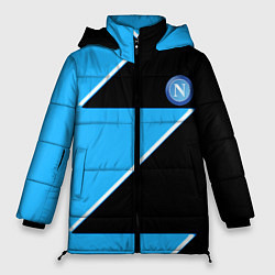 Женская зимняя куртка Napoli fc geometry blue