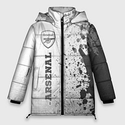 Куртка зимняя женская Arsenal - white gradient по-вертикали, цвет: 3D-черный