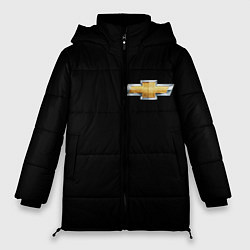 Куртка зимняя женская Chevrolet logo, цвет: 3D-красный