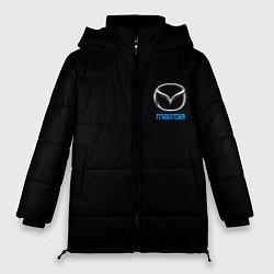 Куртка зимняя женская Mazda logo auto, цвет: 3D-черный